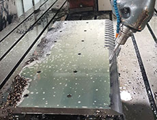 CNC Milling Parts - Plate Cutting by Milling Universal Angle Head